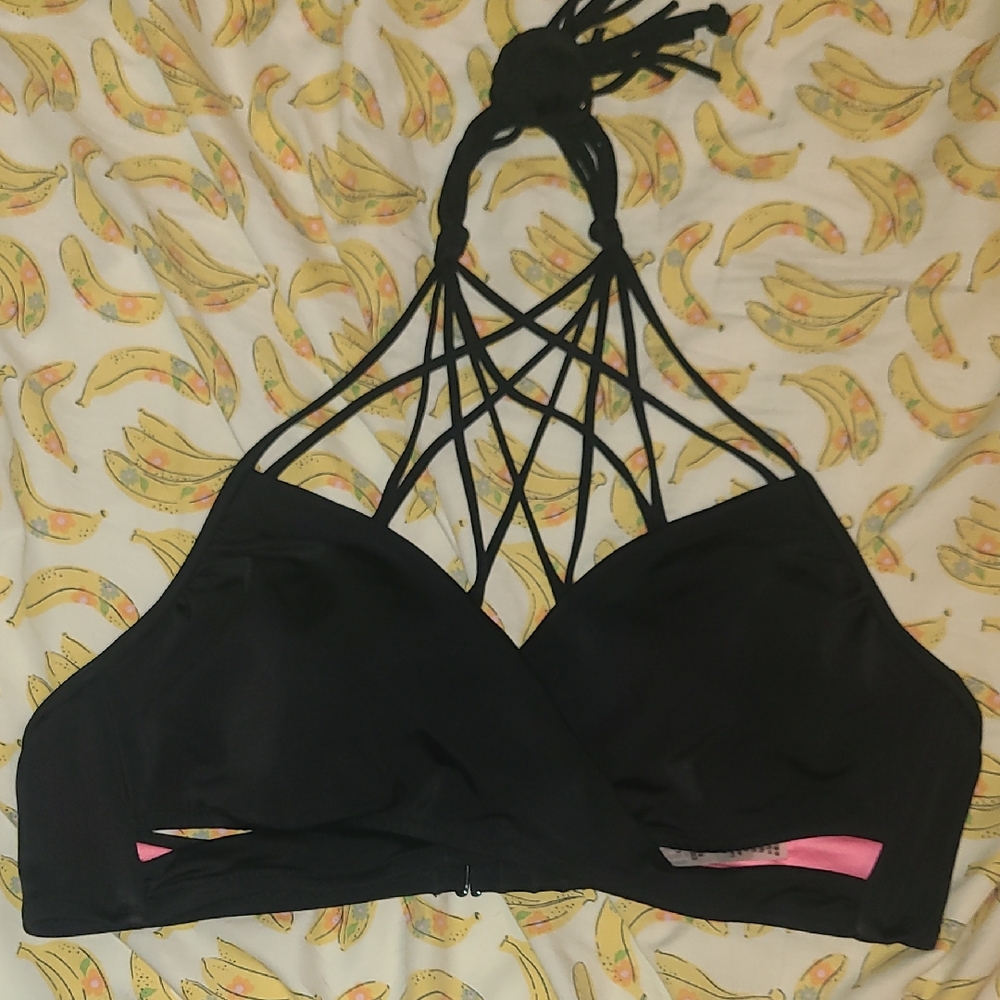 Black Strappy Women's Bralette